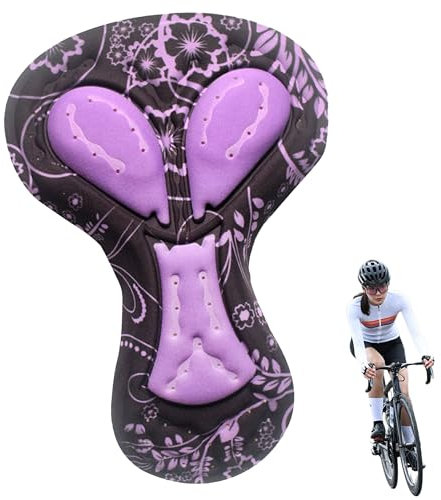 QIUMING Fahrrad-Shorts-Pad Fahrrad Shorts Hose Kissen Pad Radhose Kissen Unterwäsche auspolstern Für Damen (DE/NL/SE/PL, Alphanumerisch, L, Regular, Regular, Lila)