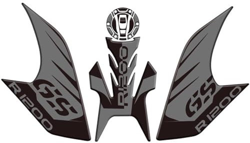 YHGGDN Adesivo di Protezione Laterale per Serbatoio Carburante per Moto per BMW R1200GS R 1200 GS ADV Adventure 2013-2016 Protezioni Serbatoio(Titanio)