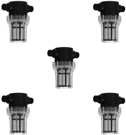 iplusmile 5 Pezzi Filtro del serbatoio dell'acqua in acquario tubo flessibile filtro dell'acqua per camper piccolo filtro del tubo filtro per irrigazione a goccia plastica