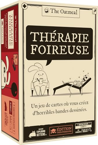 Asmodee - Messtherapie von Exploding Kittens – 15 Minuten | Gesellschaftsspiel für Erwachsene – lustiges & explizites Kartenspiel – Abende mit Freunden – 18 + Jahre – 3 bis 8 Spieler
