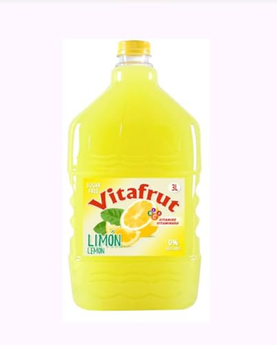 Zuckerfreie Limonade mit Zitronengeschmack, Vitamingetränk, 3L Flasche. PACK DE 2
