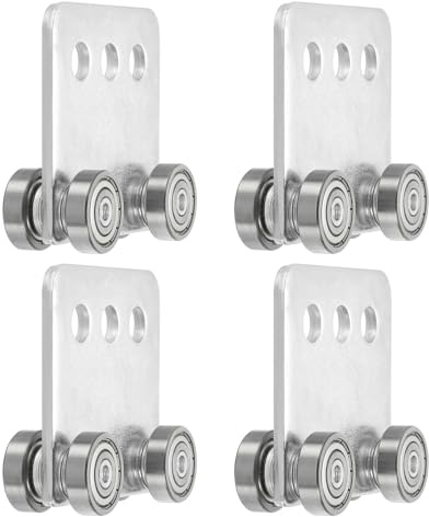 QUARKZMAN Vierlagige Rollenwagenbaugruppe 4-Rad-Rollenwagenbaugruppe Rollen Für 1-5/8 Breite Und Alle 1-5/8 Oder Höheren Strut-Kanäle Für Garage Rollenbahnsystem Hebesystem Pack Mit 4