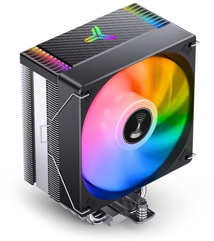 Jonsbo CR-1000MAX V2 CPU-Kühler – schwarz | Tower-Kühler mit 120-mm-ARGB-PWM-Lüfter, 6 Heatpipes und Direct-Contact-Basis
