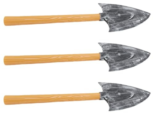 Toddmomy Lot de 3 Pioches et Pelles pour Halloween Accessoires de Déguisement Modèle de Pelle Naine en Mousse pour Fête et Spectacle