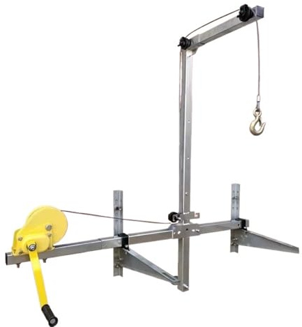 Herramienta Elevadora Eléctrica Herramienta de elevación de aire acondicionado, soporte de grúa plegable, máquina acondicionadora de montaje de cabrestante Manual de 10/25m(Ordinary style 10M)