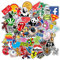 Aufkleber Auto Tuning 100 Stück Sticker Koffer Tumblr Motocross Bike MTB Scooter Computer Modelling Kit Vinyl POLIERTER Berühmte Marken Pack