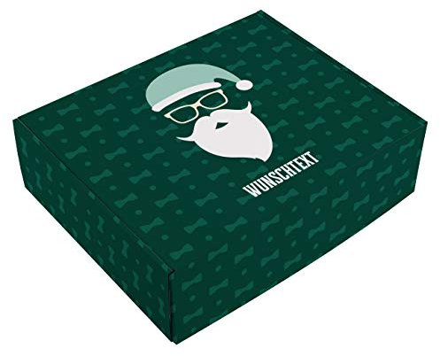 Herz & Heim® Geschenkkarton zu Weihnachten für Männer mit Personalisierung mit Ihrem Wunschtext auf dem Deckel XL