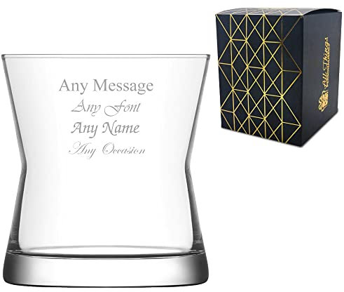 Personalised Engraved 300ml Whisky Glass, Gift Boxed, Perfect for Any Whisky Lover
