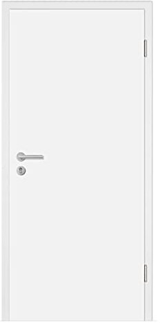 HORI® Wohnungseingangs-Tür Weißlack Komplettset Zarge I Schallschutztür SK1 Klimaklasse 3 I Höhe 198,5 cm I Breite 86,0 cm I Wandstärke 100 mm I DIN Links