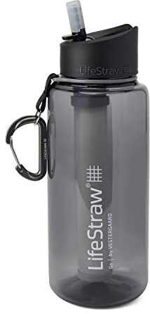 LifeStraw Go 2-Stage Filter Bottle, Unisex, Erwachsene, Grau, 1 l