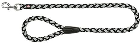 TRIXIE 135601 Cavo Reflect Leine, S–M: 1,00 m/ø 12 mm, schwarz