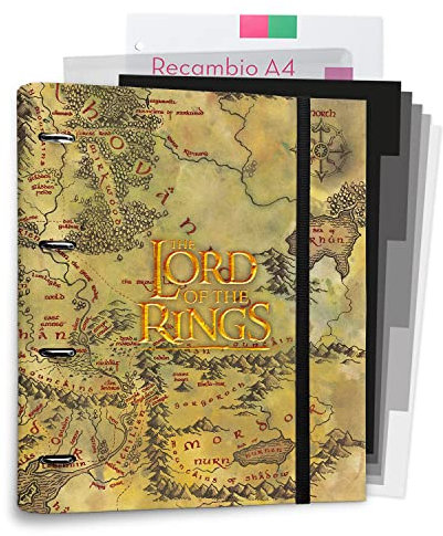 Grupo Erik Ringbuch A4 - Ringordner Der Herr der Ringe - Ordner Set mit Trennblättern - Trennblätter für Ordner A4