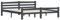 vidaXL Kiefernholz Massiv Bettgestell Holzbett Futonbett Bett Doppelbett Massivholzbett Bettrahmen Lattenrost Schlafzimmerbett Dunkelgrau 180x200cm