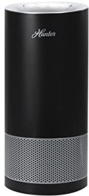 Hunter Fan Company HP450UV True HEPA UVC Lichttechnologie Luftreiniger, schwarz