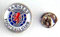 Schottland Rangers Pin Anstecker Glasgow Pin, blau weiss rot