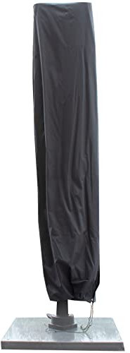 Schutzhaube für Ampelschirm mit Stab Sonnenschirm 3x3m, 3x4m, 350cm (dunkelgrau)