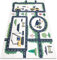 rugsx Kinderteppich Bambino Waschteppich Straßen, Autos für Kinder Anti-Rutsch - Creme 160x220 cm