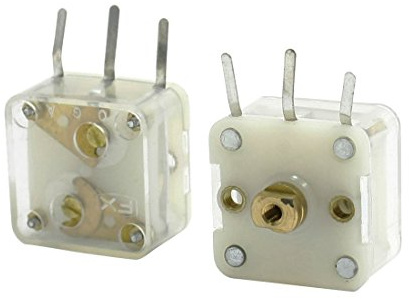 Qwertfeet 223F condensador variable de estilo dual 20pF para radio FM de 2 piezas.