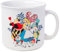 Silver Buffalo Disney Alice im Wunderland Keramiktasse mit Königin der Herzen, Grinsekatze, verrückter Hutmacher und weißem Kaninchen, Camper, 590 ml
