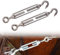 Acciaio Inox Tenditore Occhielli, Gancio e Corda per Occhi Ganci, Tenditore Corda Tensione Acciaio, Tenditore Corda Tensione Acciaio, Regolare l'elasticità della Tenda da Sole, M6, 2 Pezzi