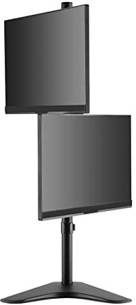 Soporte de pared para TV Pantallas dobles Soporte de TV de mesa, Ajuste de altura de 90 cm Montaje de soporte de TV, No es necesario taladrar agujeros Base de TV de mesa, Se adapta a TV de 13-32