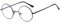 Ggpyyon Blaulichtfilter Brille Damen Herren Retro Runde Brille Blue Light Blocking Glasses Ohne Stärke Blockieren Blaulicht Brille Computerbrille(Schwarz)