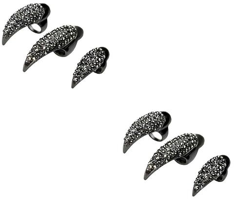 20 Pièces 3 Faux Ongle Noël Strass Homme