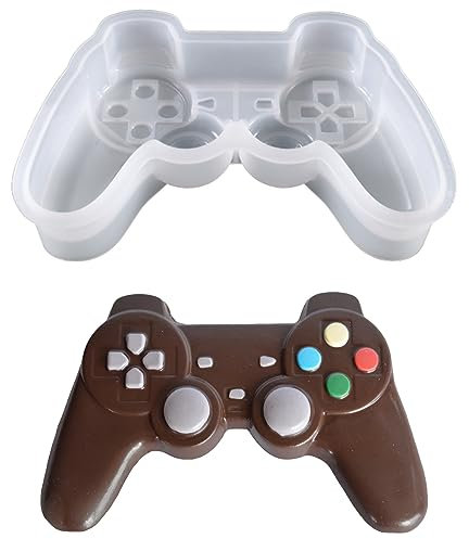 Niuhong 3D Gamepad Silikon Kuchenform Fondant Schokolade Silikonformen DIY Spiel-Controller Formen Backform Schokoladenform Eiswürfel Gummis Gelee Süßigkeiten Kuchen Form Kinderpartys Spiel Thema