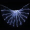 Fulluky Alas de Mariposa de Hadas para Adultos, Luces LED Alas de ISIS para Danza del Vientre con Varilla Extensible, Ropa Luminosa de Rendimiento para Halloween y Fiestas de Navidad (Blanco)