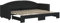 Willood Tagesbett Bettsofa Sofa Bett Sofabett Schlafsofa Bettgestell Ausziehbar Schwarz 80x200 cm Stoff