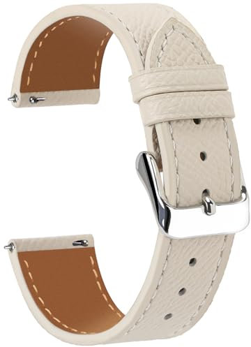 Niziruoup Uhrenarmband Leder 12mm 14mm 16mm 18mm 20mm 22mm Schnellverschluß Echtem Lederarmband Eleganten Textured Top Grain Leder Epsom Stil Armband Ersatzbänder Damen Herren