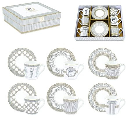 Easy Life COFFRET 6 TASSES A CAFE 10CL EN PORCELAINE