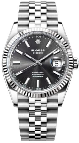 NIADI Sugess Classic S448 Automatik Möwe ST2130 Herren Uhren Saphirglas Wasserdicht Luxus Mechanische Armbanduhr, V 4, Classic