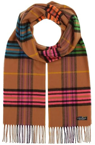 FRAAS Cashmink Schal 35 x 200 cm - Weicher als Kaschmir - Schal kariert für Damen und Herren - Perfekt für Herbst und Winter Soft Camel