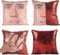 LydeLog Nicolas Kissenbezug mit Pailletten, wendbar, lustige Geschenke, dekorativer Kissenbezug, glitzernd, 40,6 x 40,6 cm (Red)