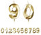 FUZVOL Birthday Cake Candles, Gold Number 90 Candle,Cake Topper Decorations