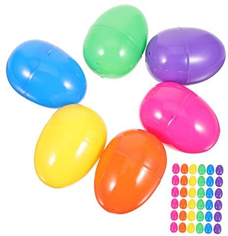 ibasenice 50stücke Füllbare Ostereier Bunte Plastik-eier Für Ostern Dekoration Basteln Und Für Ostereiersuche Und Feiern