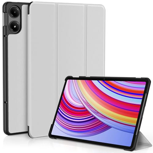 EasyAcc Funda Compatible con Redmi Pad Pro/Poco Pad 12.1, Funda Trasera Transparente Ultrafina,Gris Oscuro