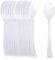100 Cuillères Réutilisables 19 cm – Haute Résistance, Couleur Blanche – Idéales pour Anniversaires, Pique-niques, Fêtes, Buffets, Mariages, Traiteurs, Barbecues – Conforme aux Normes Européennes