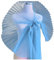 Mesh Stoff gekräuselte Spitzenverkühlung Falten -Trimm Organza Chiffon Tüll Grenz für das Nähen von Hochzeitskleid Trimmbüchern Projekte Dekoratives Material verschieden Hellblau