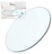 YUEKOPOU Esstisch aus gehärtetem Glas.Couchtisch mit Glasti Round Clear Glass Table Top - 8mm Thick Toughened Explosion-Proof Glass for Dining Tables(65CM(26INCH))