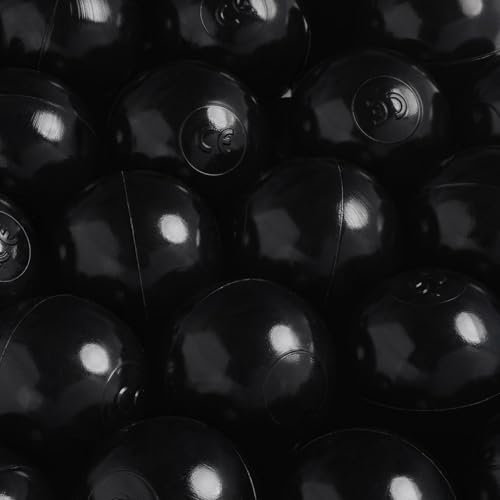 MISIOO Bälle für Bällebad 100 Stück - Größe 6 cm - Sicheres, Ungiftiges Plastik - Widerstandsfähig Gegen Zerdrücken - Baby Spielzeug - Spielzeug ab 1 Jahr - für Kinder