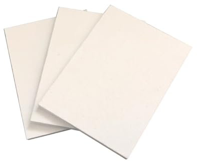 Pannello in fibra ceramica da 3 pezzi - Isolamento ad alta temperatura for stufe a legna, forge - Resistente al fuoco, ignifugo, personalizzabile(T: 1cm)