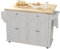 DGOINGPI Carrito Cocina Carro de Cocina rodante con Hoja abatible, Mesa de Isla de Cocina móvil con Ruedas con cajón y gabinete de Almacenamiento Carrito móvil(White)
