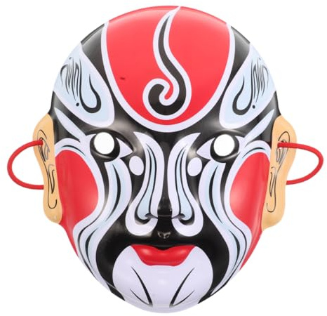 Minkissy Accessoires de costume chinois pour changer de visage Halloween | Masque d'opéra de Pékin chinois, riche en détails, facile à porter, adapté aux événements de style