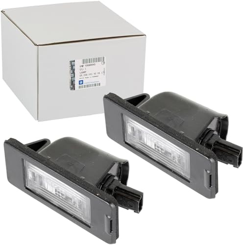 BandelOne 2x Kennzeichenleuchte Nummernschildbeleuchtung | 13590043 / 1224037 Kompatibel mit Astra J Caravan (P10), Tourer C (P12)