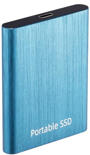 Singular-Point 64GB Hard Drive Portable External Hard Drive, Slim Hard Disk Memory Expansion Device USB 3.0, Suitable For Storage And Backup Work PC, And Laptop Computers (Blue)