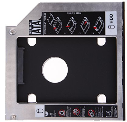 Amazingdeal365 9.5mm Universal SATA 2 º HDD SSD disco duro Caddy forCD / DVD-ROM Optical Bay