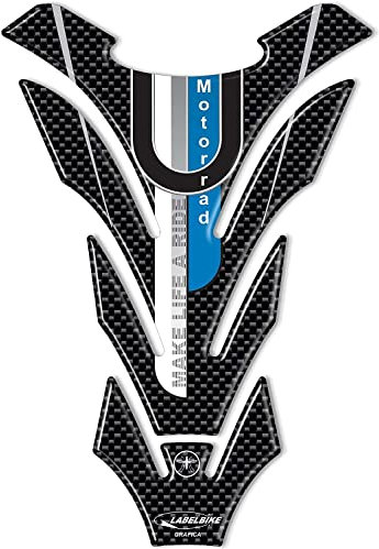 labelbike - Adesivo 3D Moto Paraserbatoio Protezione e Decorazione in Resina compatibile con BMW