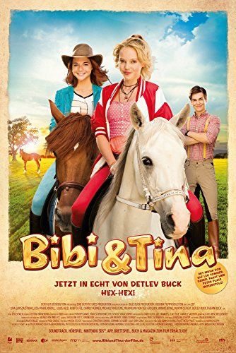 Bibi & Tina - Der Film Hex Hex Bibi Blocksberg Maxi-Poster, Druck, Poster - Grösse cm + 2 St Posterleisten Alu 63 cm